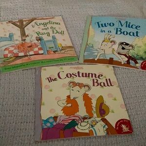 4 vintage Angelina Ballerina books